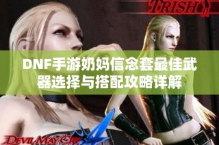 DNF手游奶妈信念套最佳武器选择与搭配攻略详解