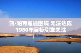 凯·帕克遭遇困境 无法达成1980年目标引发关注