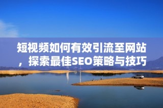 短视频如何有效引流至网站，探索最佳SEO策略与技巧