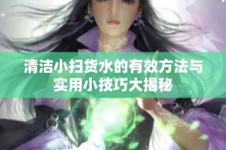 清洁小扫货水的有效方法与实用小技巧大揭秘