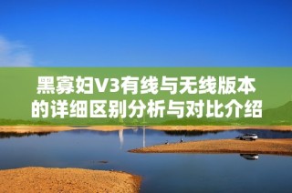 黑寡妇V3有线与无线版本的详细区别分析与对比介绍