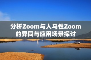 分析Zoom与人马性Zoom的异同与应用场景探讨