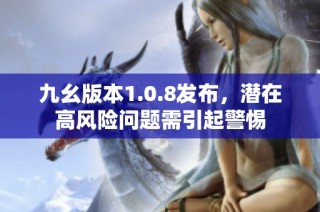 九幺版本1.0.8发布，潜在高风险问题需引起警惕