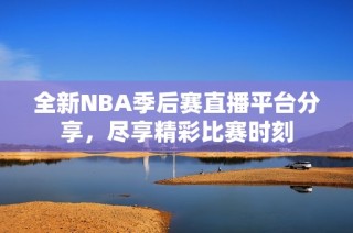 全新NBA季后赛直播平台分享，尽享精彩比赛时刻