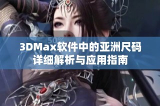 3DMax软件中的亚洲尺码详细解析与应用指南