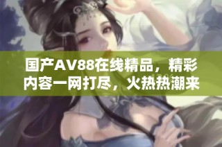 国产AV88在线精品，精彩内容一网打尽，火热热潮来袭