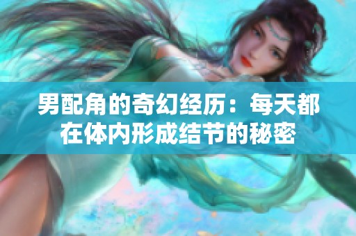 男配角的奇幻经历：每天都在体内形成结节的秘密