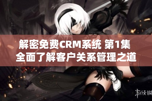 解密免费CRM系统 第1集 全面了解客户关系管理之道