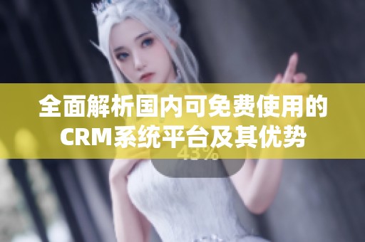 全面解析国内可免费使用的CRM系统平台及其优势