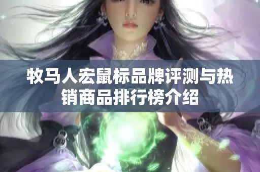 牧马人宏鼠标品牌评测与热销商品排行榜介绍