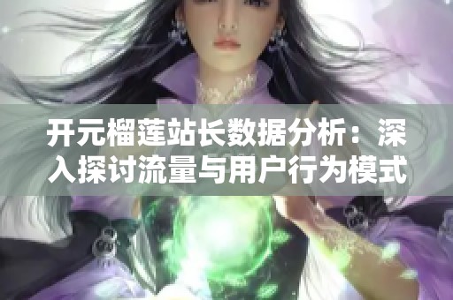 开元榴莲站长数据分析：深入探讨流量与用户行为模式