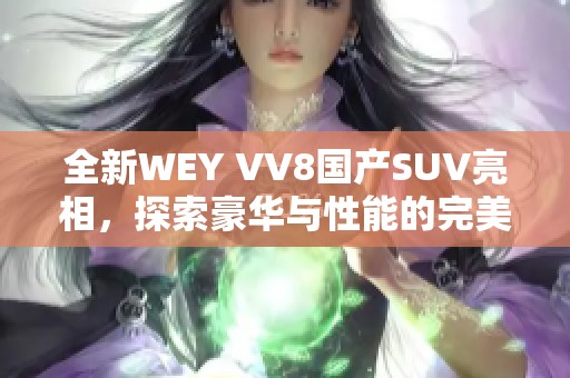 全新WEY VV8国产SUV亮相，探索豪华与性能的完美结合